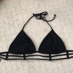 PINK Black Swim Top